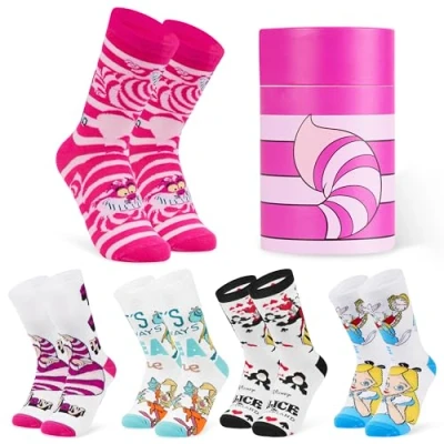 Imagen de Disney Calcetines Mujer, Pack de Divertidos, 5 Pares (Multicolor)