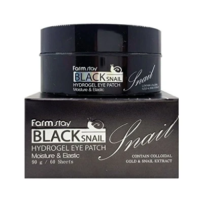Imagen de [Farm Stay] Black Snail Hydrogel Eye Patch 90g 60EA by Farmstay