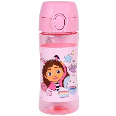 Imagen de Gabby&#039;s Dollhouse BOTELLA DE AGUA con boquilla, ESCOLAR TRITAN para niñas 450ml (Rosa Gabby)