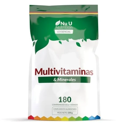 Imagen de Comprimidos Multivitamínicos para Hombres y Mujeres 180 Suministro 6 Meses 25 Multivitaminas Minerales Incluyen Hierro, Zinc Vitamina D Una al Día Nu U Nutrition