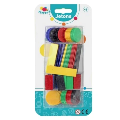 Imagen de FLYPOP&#039;S Fichas Juego de Cartas 140275LIN Multicolor Plástico 2 A 6 Jugadores Juegos Mesa Póker Lotería 22 cm x 11 Partir años