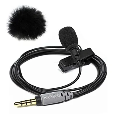 Imagen de Rode SmartLav+ Micrófono Lavalier para smartphone y tablet + protector de viento Keepdrum WS05