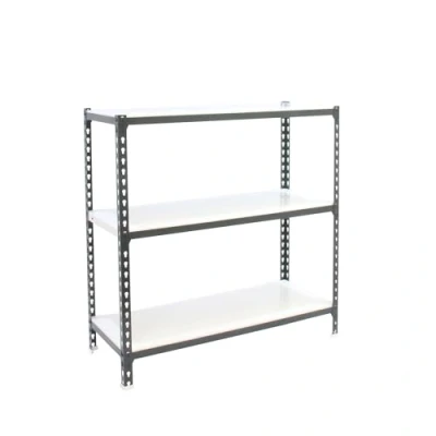 Imagen de Simon Rack Estanteria Metalica, 3 Baldas Ajustables, 180 kg de Punto Flexión, 1000x1000x400 mm, Estantería Almacenaje, Sin Tornillos, Antracita/Blanco Simonclick