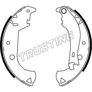 Imagen de TRUSTING 034.105Y Zapatas de Freno 228,6mm 42mm FIAT: Doblo I Familiar, Cargo
