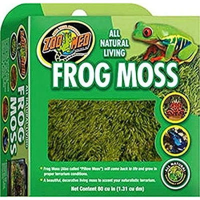 Imagen de Zoo Med Frog Moss Living Terrarium Moss, Óptimo para Terrarios de Anfibios o Reptiles, 1.3 litros