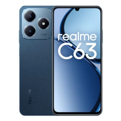 Imagen de Móvil realme C63, Azul, 256 GB, 8 GB RAM, 6.74&quot; IPS 90 Hz, UNISOC T612, 5000 mAh, Carga rápida 45W, Android