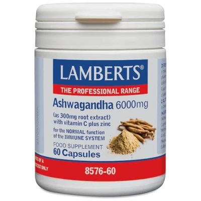 Imagen de Lamberts Ashwagandha 6000mg 60 Cápsulas