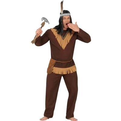 Imagen de FIESTAS GUIRCA disfraz de indio para hombre, guerrero, talla M 48 50