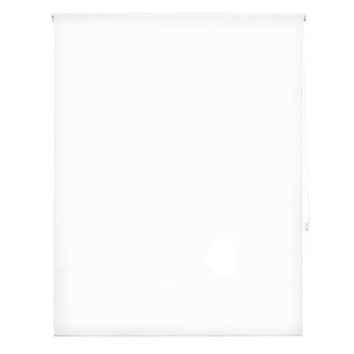 Imagen de DECORBLIND Estor Enrollable translúcido Liso, Medida Estor: 170x175 Ancho x Largo/Medida Tela Liso: 167x170 translucido Color Blanco Óptico fácil instalación a Pared o Techo
