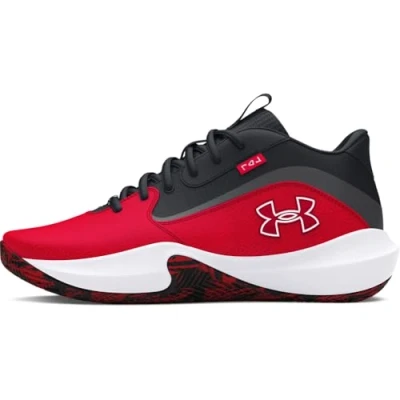 Imagen de Under Armour Performance Lockdown Zapatillas de baloncesto, Talla: 44, Red Piel/tejido sintético