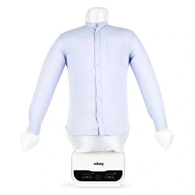 Imagen de Wëasy IRO320 Maniquí Secado Automático Magic Pressing para Camisas, Plancha A Vapor, 1200W, hasta 130ºC, Planchado Perfecto, Blanco, 1200 W, 1 Liter, 44 Decibelios, plástico