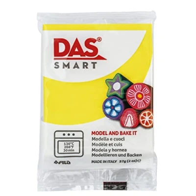 Imagen de DAS Smart, Pasta para modelar que se endurece al horno, 57g, Amarillo limón