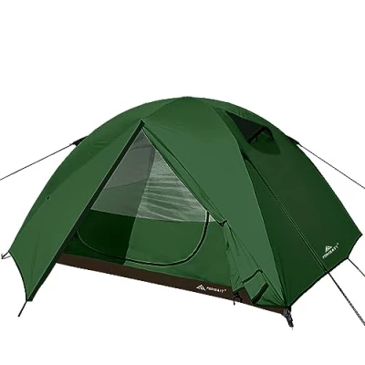 Imagen de Forceatt Tienda de Campaña 3 Personas, con 100% A Prueba UV/Viento/Impermeable, Techo Doble Capa Portátil Ultraligera, para Trekking, Camping, Playa, Aventura Etc