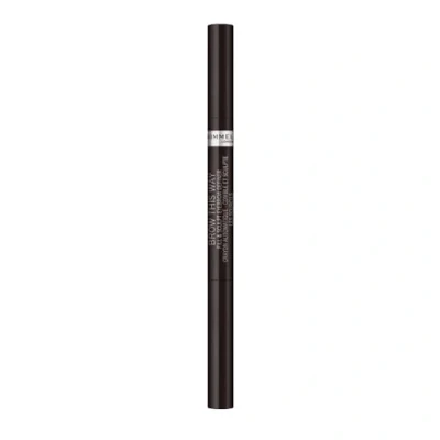 Imagen de Rimmel London. Brow This Way Fill &amp; Sculpt. Lápiz de Cejas. Tono 04 Soft Black 0.25 gr