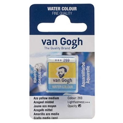 Imagen de Van Gogh Watercolor Half Pan AZO Yellow Med