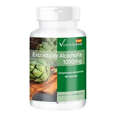 Imagen de Alcachofa en cápsulas 180 Cynara Scolymus 2,5% de Cinarina Flavonoides Para estimular el metabolismo Vitamintrend®