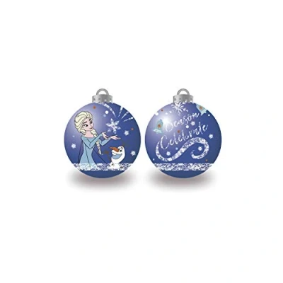 Imagen de ARDITEX WD13415 Pack de 6 Bolas árbol Navidad diámetro 8cm. Disney Frozen II