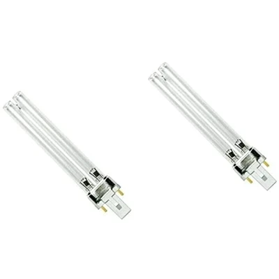 Imagen de bombilla UV de 2 piezas 5 W 7 9 11 13 repuesto para bombillas PLS filtro estanque UVC y clarificadores (13W)