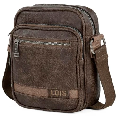 Imagen de Lois Bolso Hombre elegante y funcional Bolsitos para resistentes modernos Bolsos estilo casual, ideales el día a día, Marron