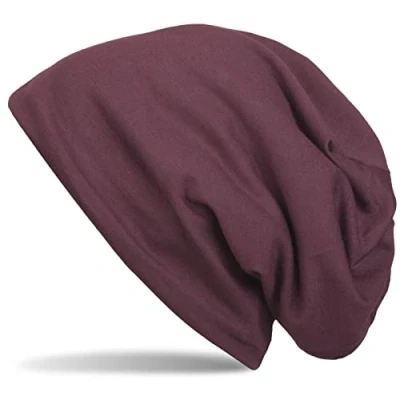 Imagen de styleBREAKER Gorro clásico Liso Unisex con Tejido Polar Interior, Forrado 04024008, Color:Violeta