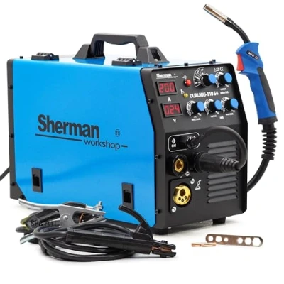 Imagen de Sherman™ DUALMIG 210 S4 MIG/MAG Soldadura Inverter Soldadora 200 Amp Gasless FLUX