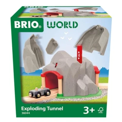 Imagen de BRIO World Túnel Explosivo con Dinamita, Accesorio Circuitos Tren, Niños 3 años o Más, Kit de Construccion