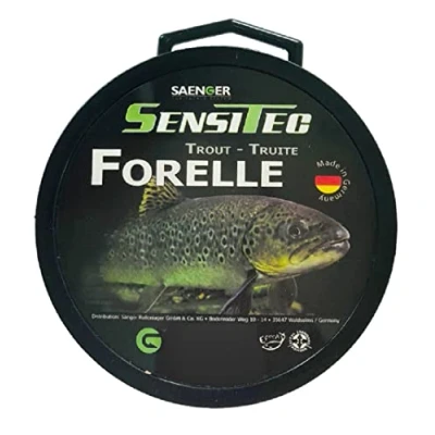 Imagen de SENSITEC Hilo de Pescar Transparente Trucha Ø 0,20mm/4,4kg/400m Sedal Monofilamento Saenger