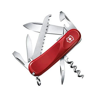 Imagen de Victorinox, Evolution S13, Navaja Multiuso Suiza, Cuchillo bolsillo, Regalo, 14 Funciones, Hoja grande, Abrelatas, Bloqueable