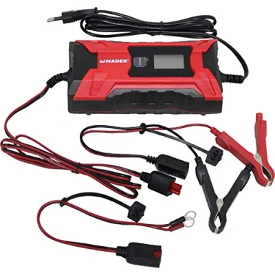 Imagen de Mader Power Tools 63245 Cargador de Baterías Inteligente 2 4A 6 12V, con estabilizador corriente