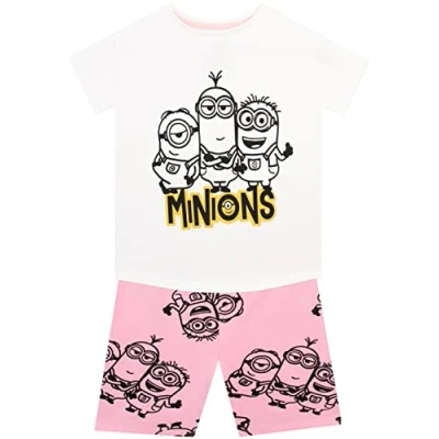 Imagen de Minions Conjuntos de Top y Pantalones Cortos para Niñas Multicolor 6 7 años