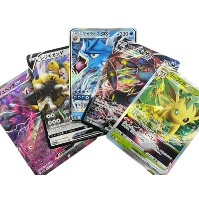 Imagen de Paquete de cartas japonesas ultra brillantes, 5 aleatorias incluye EX GX V Max Star compatible con Pokemon TCG The Toy Box