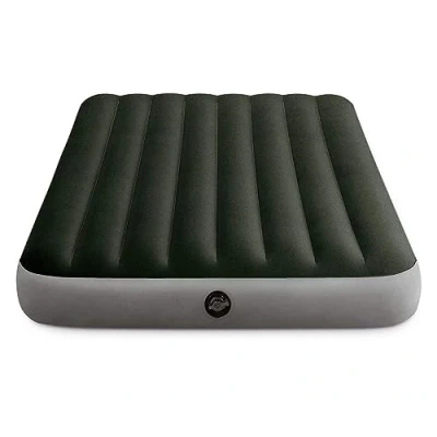 Imagen de Intex 64778 Colchón Hinchable Doble con hinchador y Fiber Tech, Medidas 137 x 191 25 cm