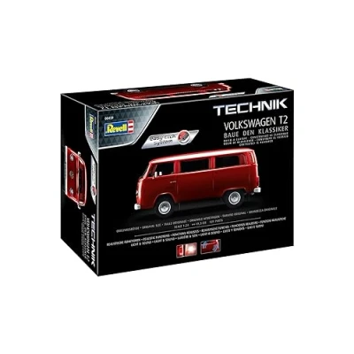 Imagen de Revell 00459 Volkswagen T2 Technik Easy Click System 1:24 Scale Model Kit Vehículo Simple de Montaje Montura para Niños y Principiantes, Multicolor