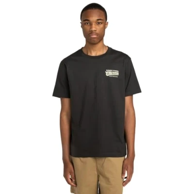 Imagen de Element Timber ICON SS Camiseta estampada, Hombre, Talla: Medium, Off black