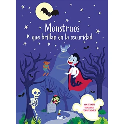 Imagen de MONSTRUOS QUE BRILLAN en la oscuridad (Brilla Stickers fosforescentes)