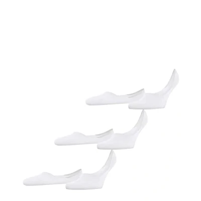 Imagen de FALKE Invisible Step Medium Cut 3 Pack M IN algodón invisibles unicolor pares, Calcetines pinkies Hombre, Blanco (White 2000) nuevo ecológico, 43 44