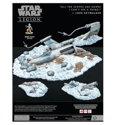 Imagen de STAR WARS Atomic Mass Games Legion Crashed X Wing Terrain Expansion Juego de Batalla para Dos Jugadores miniaturas Estrategia Adultos y Adolescentes A Partir 14 años