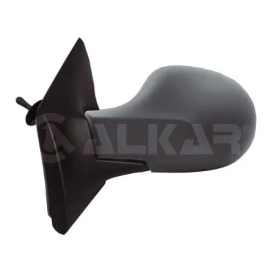 Imagen de Espejo retrovisor Alkar 6137171 izquierda imprimado Ajuste por cable, asférico para vehíc. con volante a la RENAULT: TWINGO 2