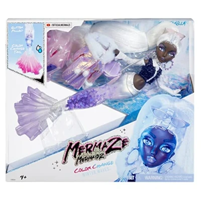 Imagen de Mermaze Mermaidz, Winter Waves, Incluye muñeca de Moda Sirena, Aleta Que Cambia Color, Cola Purpurina y Accesorios