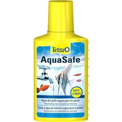 Imagen de Tetra AquaSafe para Agua de Acuario Natural y Apta Peces, Neutraliza las Sustancias Nocivas del Grifo, Botella 250 ml