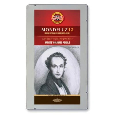 Imagen de Koh I Noor Mondeluz Lápices de colores para acuarela (12 unidades), color gris