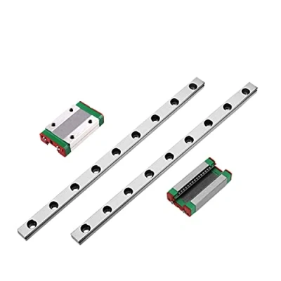 Imagen de ONLISUM MGN9H 300 mm 2 unidades mini guía lineal con bloques de cojinetes para DIY impresora 3D y fresadoras CNC