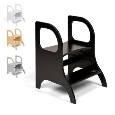 Imagen de Ette Tete MIIMO Taburete de Altura Regulable (Color Negro)
