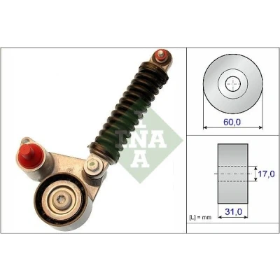 Imagen de INA 533 0107 10 Brazo tensor, correa trapecial poli V