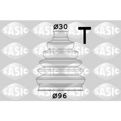 Imagen de SASIC 1906071 Fuelle Palier Eje delantero, lado de rueda Termoplástico AUDI: A4 B8 Avant, A5 Sportback, Berlina