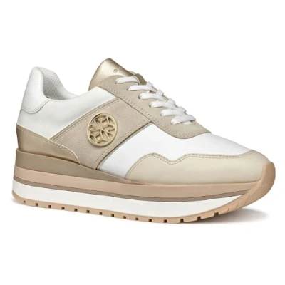 Imagen de Geox NEW Kency Zapatillas, Mujer, Talla: 38, White light taupe Zapatos