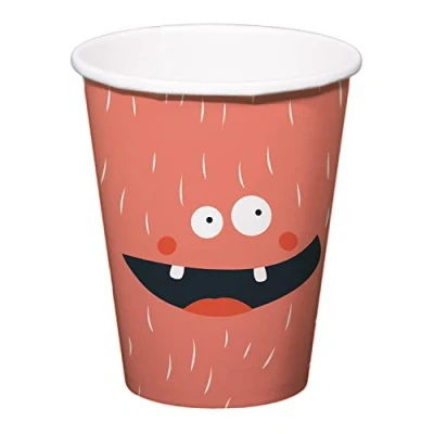 Imagen de Folat Tazas Monster Bash 250ml 6 piezas, multicolor (68346)
