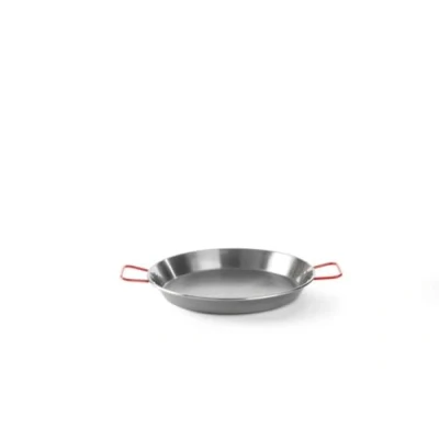 Imagen de HENDI Paellera, sartén para paellas, parilladas, freír, sólo apta cocinas de gas, asas grandes con aislamiento térmico, no lavavajillas ni microondas, ø340x(h)40 mm,chapa acero