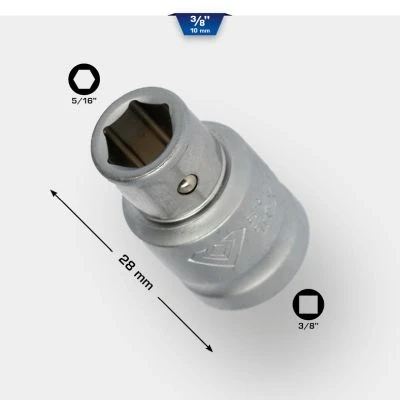 Imagen de KS TOOLS BT021903 Adaptador de reducción, carraca 10 (3/8&quot;) 28 8mm
