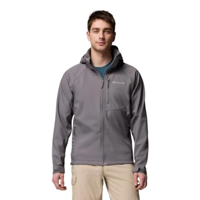 Imagen de Columbia Cascade Ridge 3 Softshell, Chaqueta Softshell para Hombre, Gris Ciudad, XXL